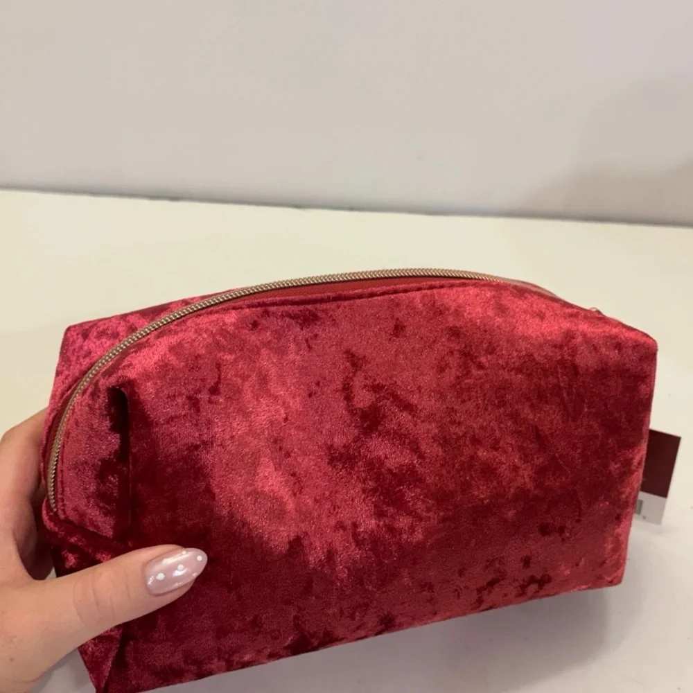 NWT Danielle creations red velvet make case/ bag